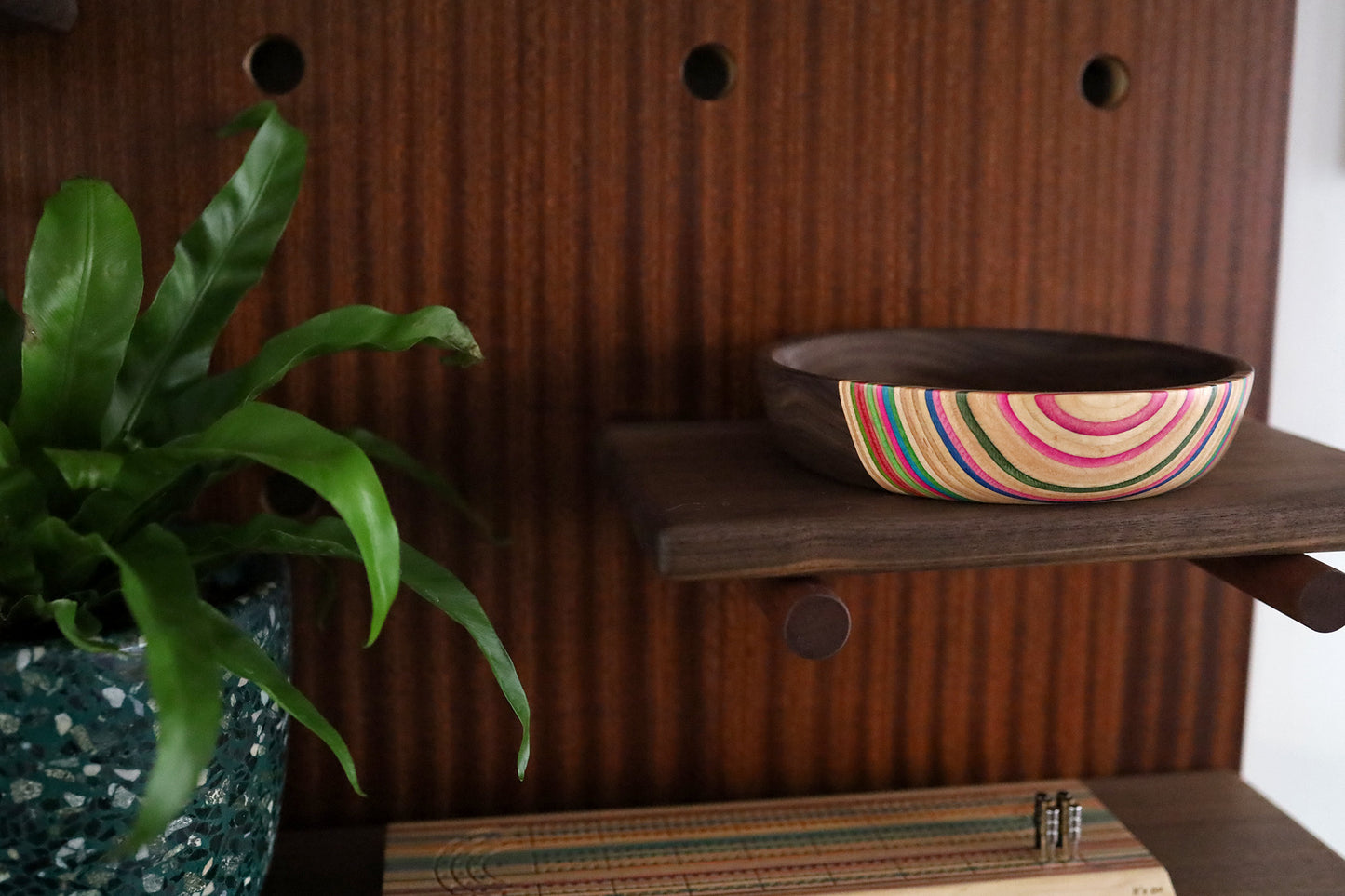 SKATEBOARD & WALNUT VALET DISH