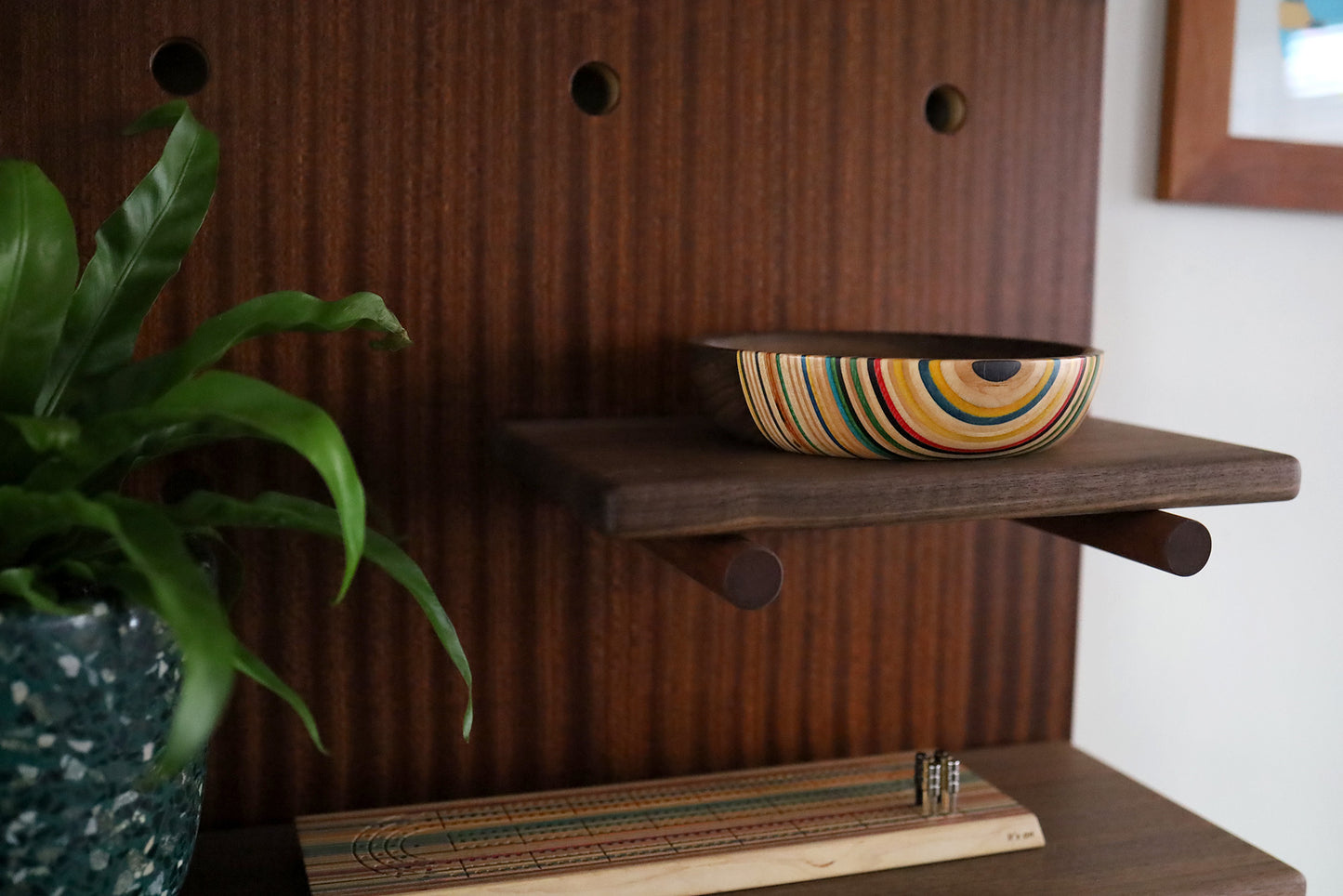 SKATEBOARD & WALNUT VALET DISH