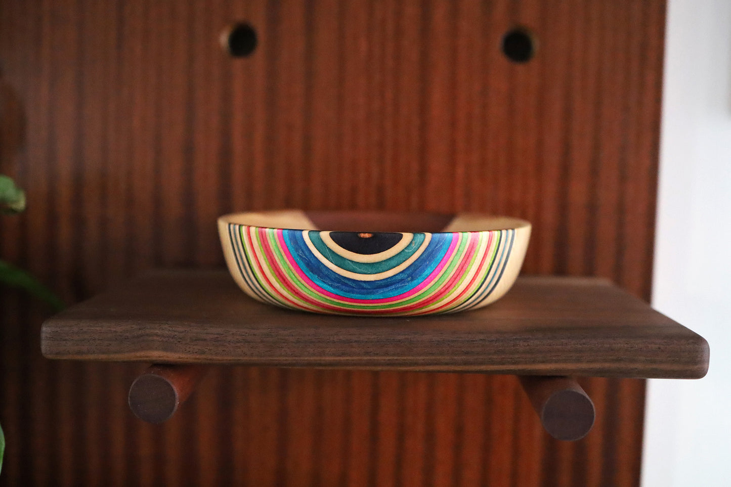 SKATEBOARD & MIXED WOOD VALET DISH