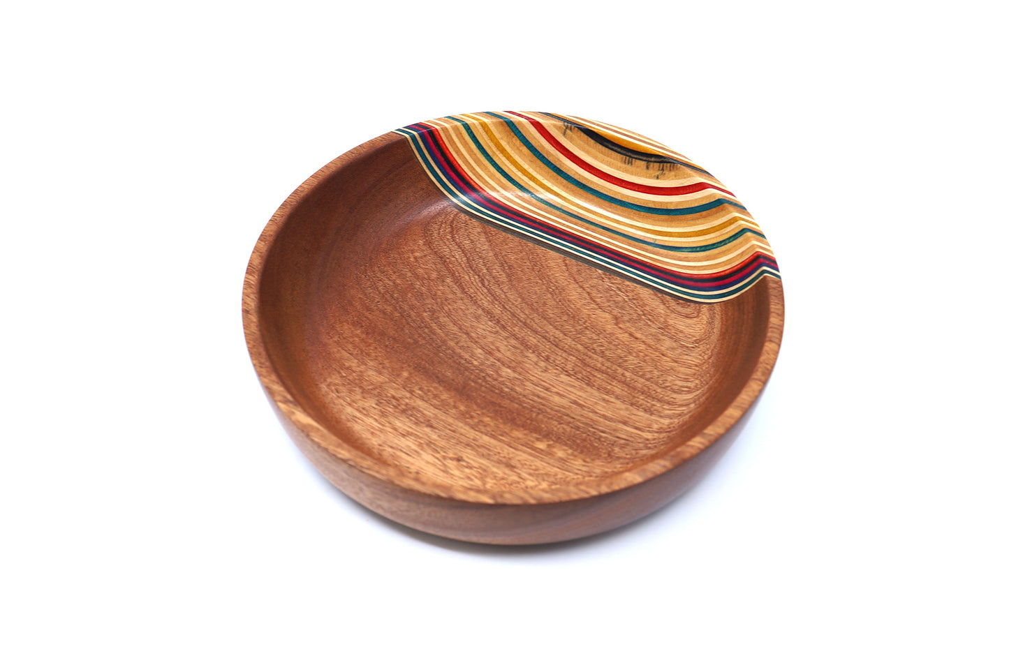 SKATEBOARD AND SAPELE DISH