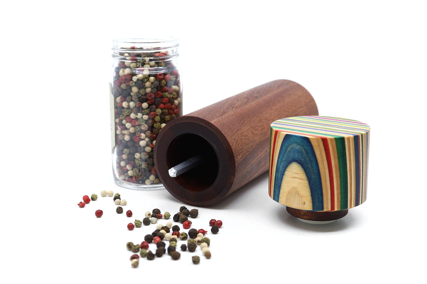 SKATEBOARD & SAPELE PEPPER MILL