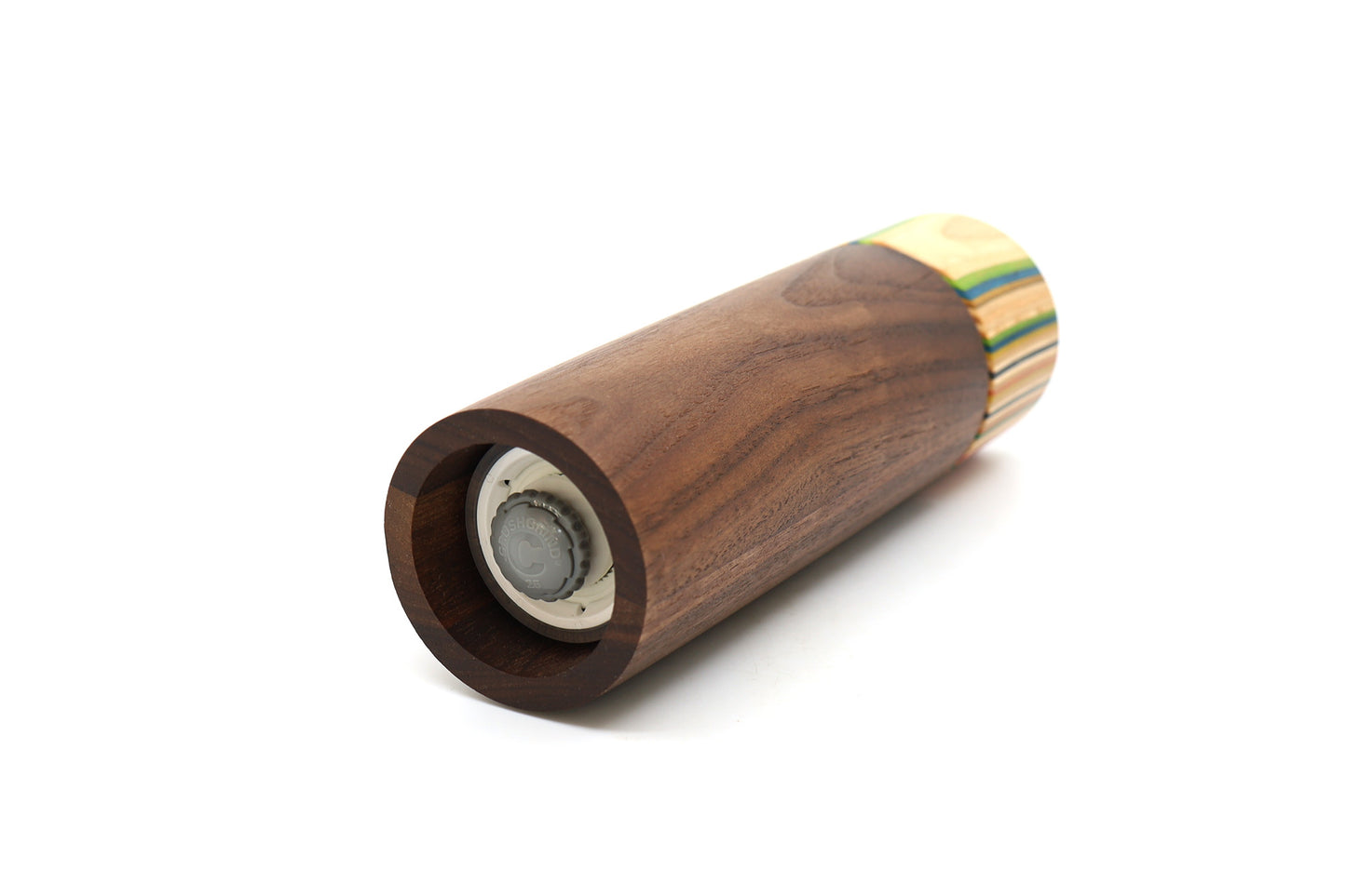 SKATEBOARD & WALNUT PEPPER MILL