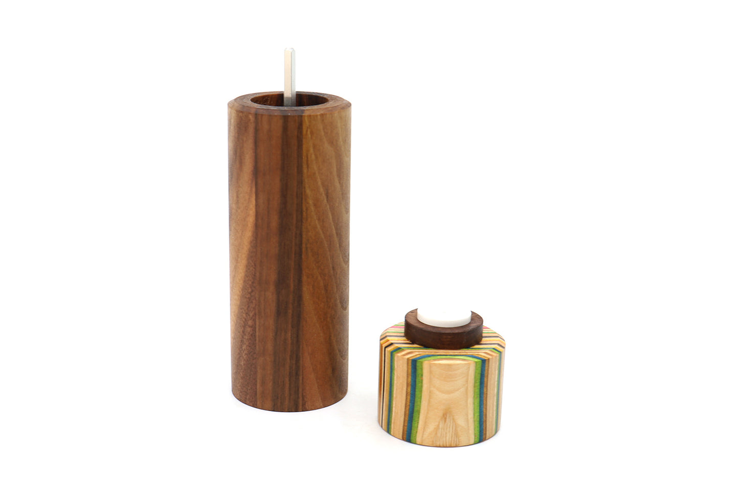 SKATEBOARD & WALNUT PEPPER MILL