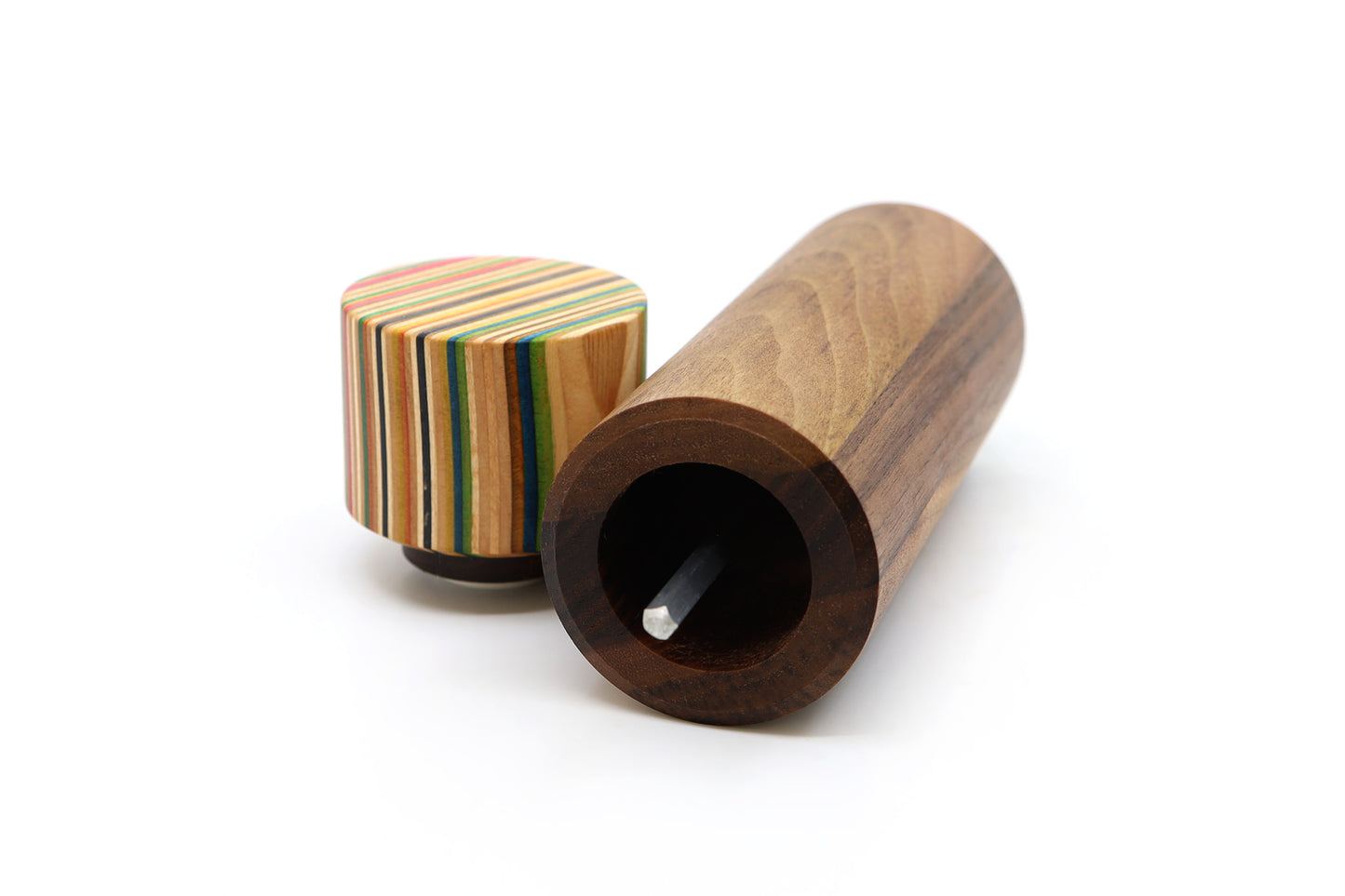 SKATEBOARD & WALNUT PEPPER MILL