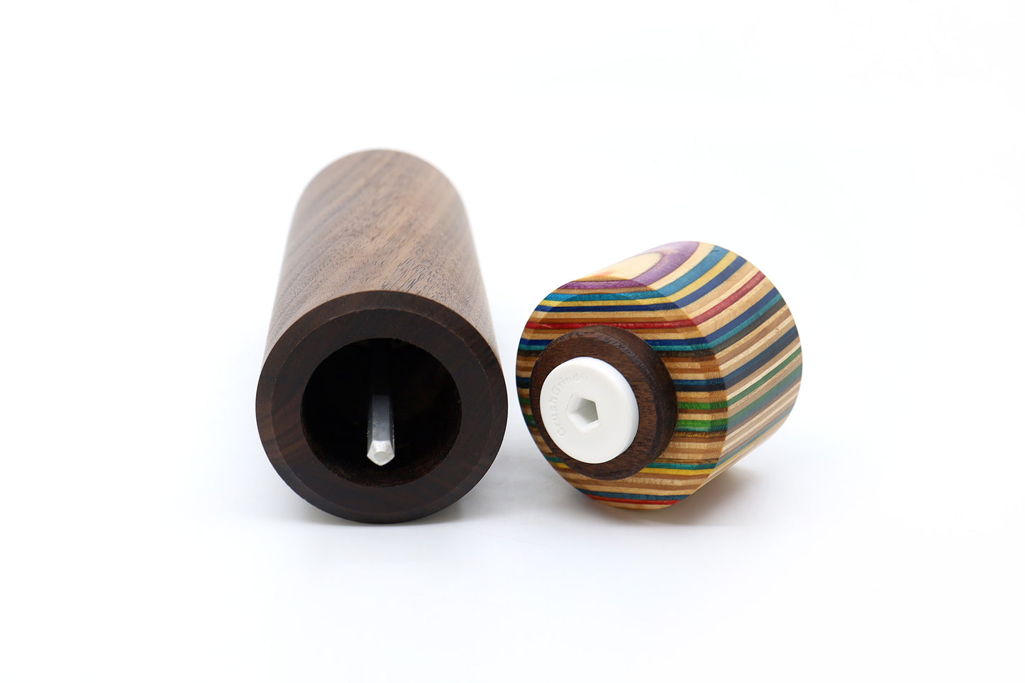 SKATEBOARD & WALNUT PEPPER MILL