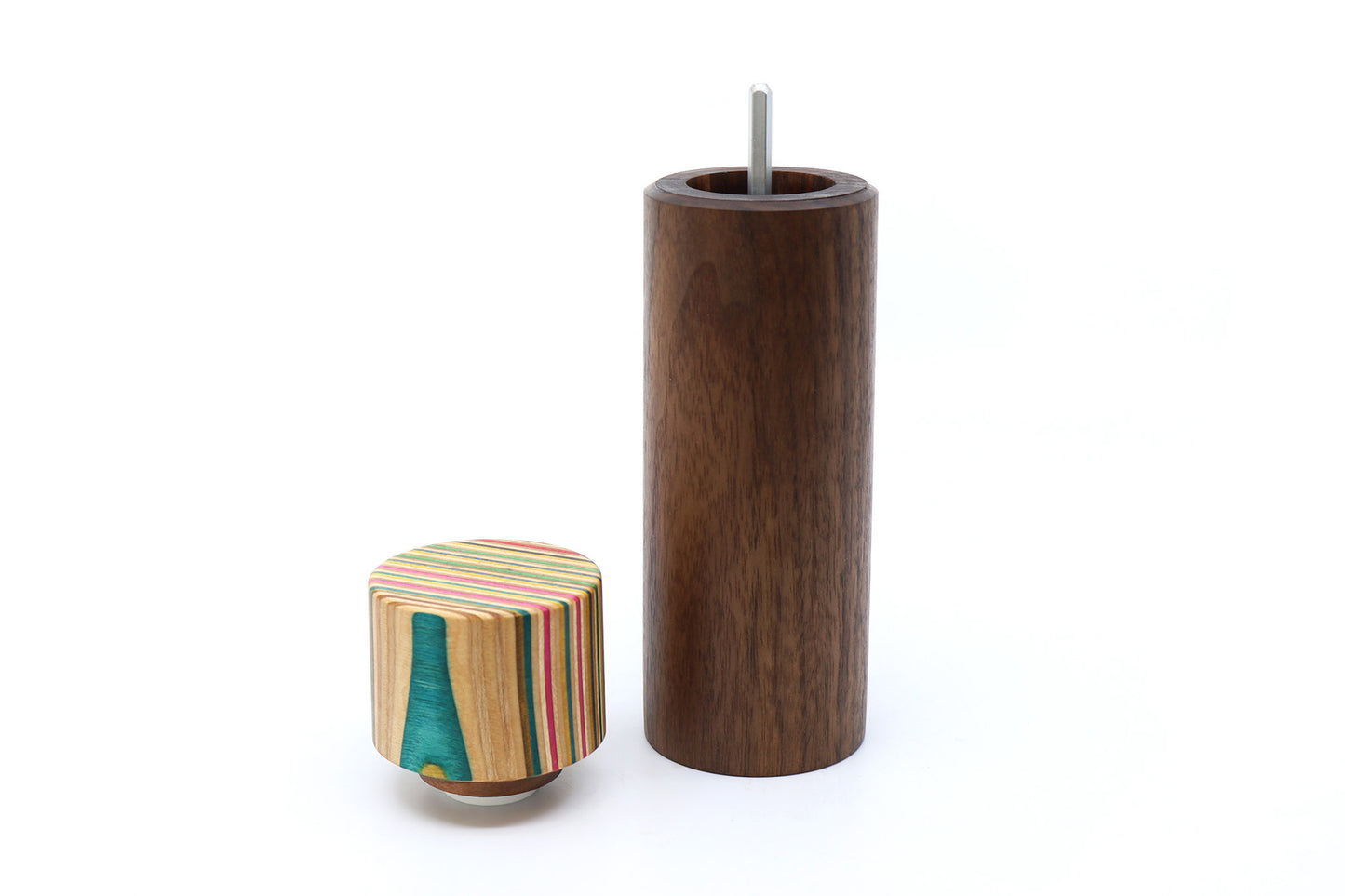 SKATEBOARD & WALNUT PEPPER MILL