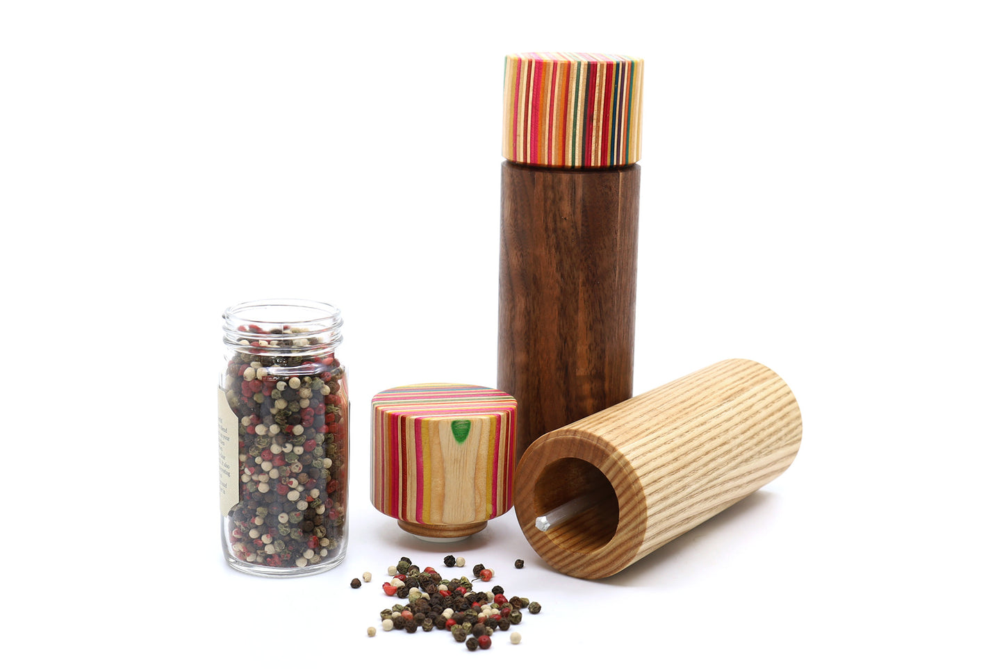 SKATEBOARD SALT & PEPPER MILL SET