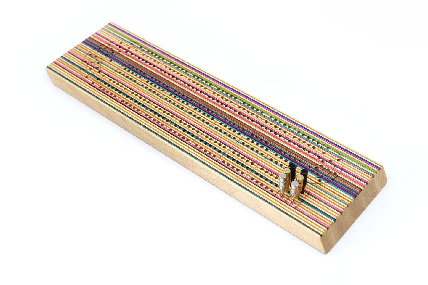 SKATEBOARD CRIBBAGE BOARD