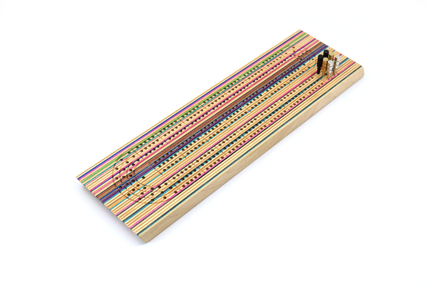 SKATEBOARD CRIBBAGE BOARD