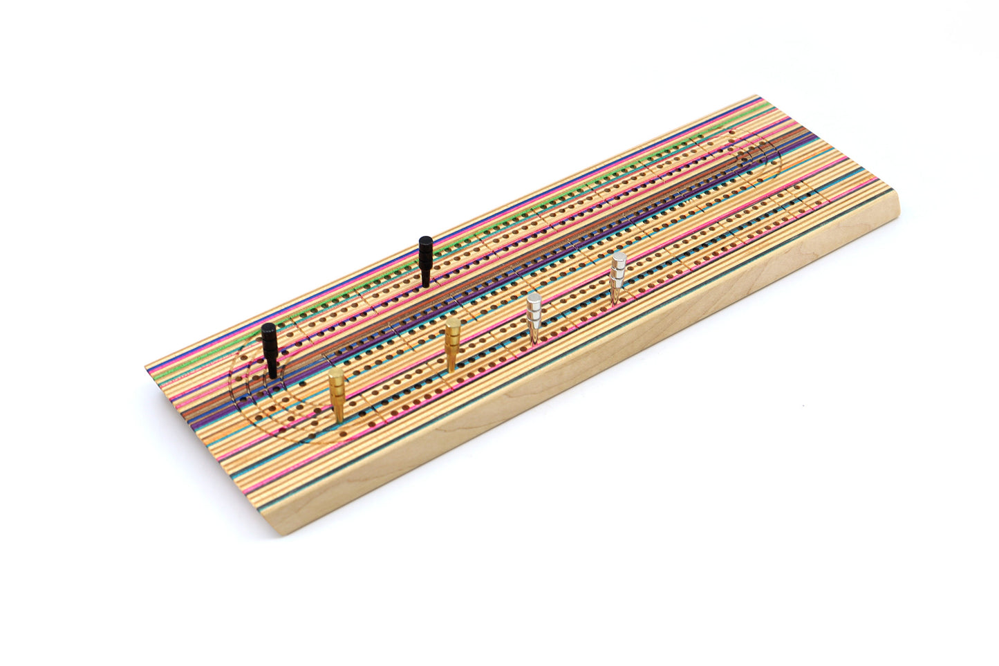 SKATEBOARD CRIBBAGE BOARD