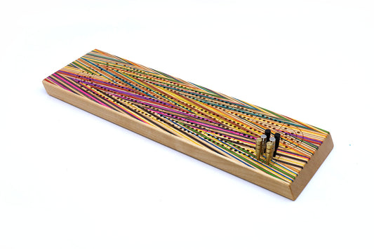ZIGZAG SKATEBOARD CRIBBAGE BOARD