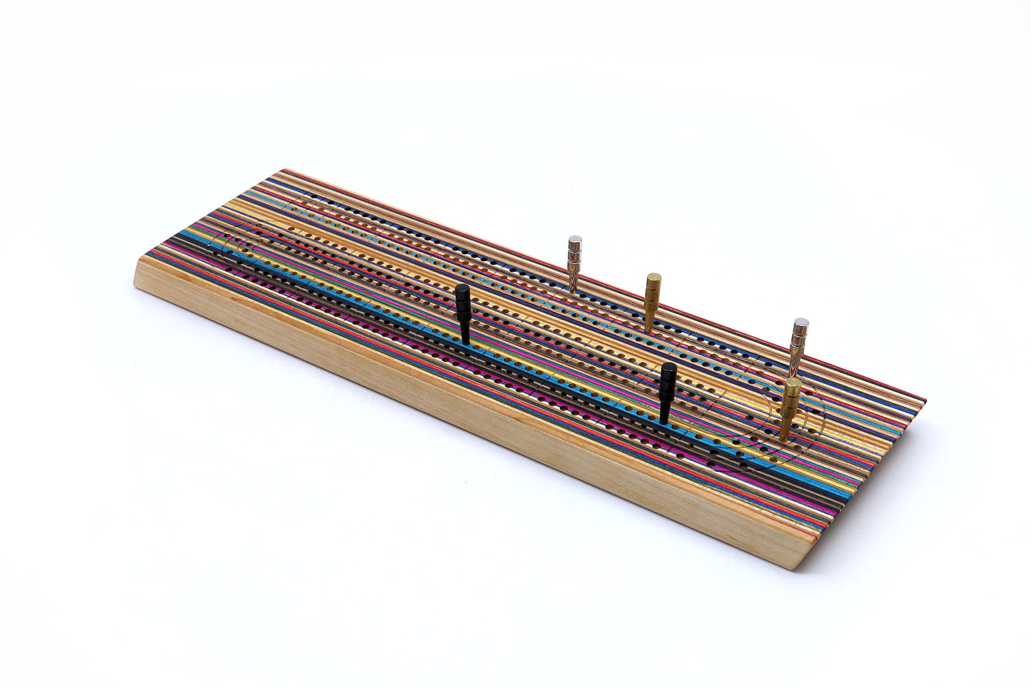 SKATEBOARD CRIBBAGE BOARD