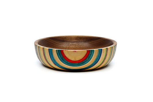 SKATEBOARD & WALNUT ART BOWL
