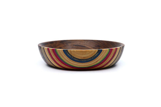 SKATEBOARD & WALNUT ART BOWL