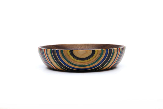 SKATEBOARD & WALNUT ART BOWL