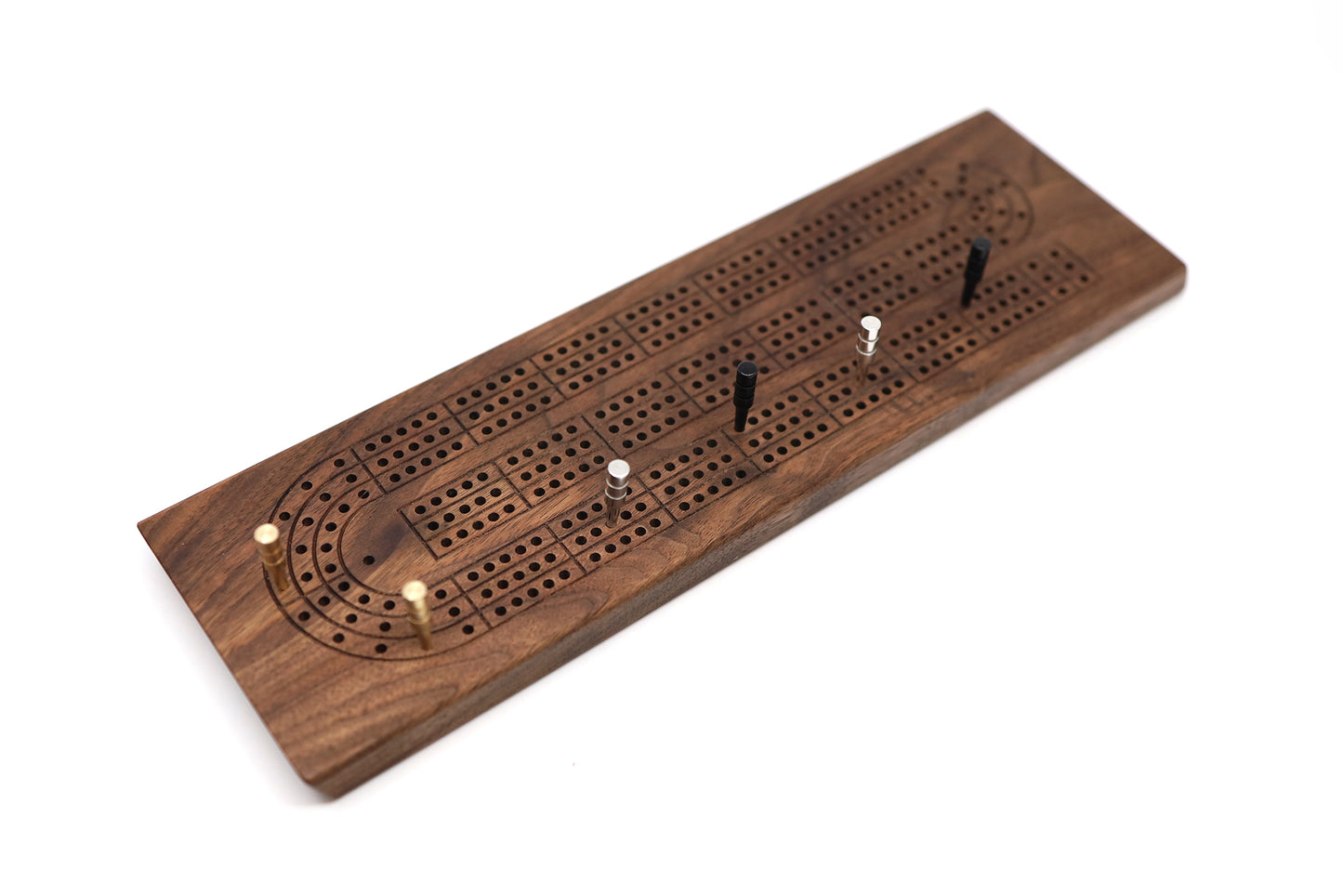 WALNUT CRIBBAGE BOARD